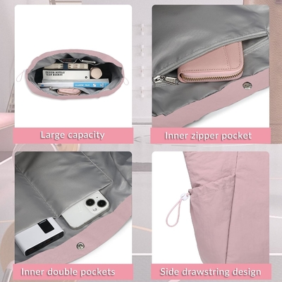 BTOOP TOTE BAG FOR WOMEN, FOLDABLE BEACH GYM BAGS, BACK-CINCH LIGHTWEIGHT SHOPPER SHOULDER BAG cho du lịch, công việc