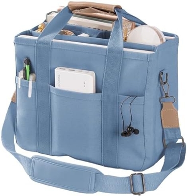 Túi Tote vải với nhiều túi Crossbody Tote Bag cho phụ nữ Thẻ tay tay vai thời trang Tất cả mọi thứ Tote Bag với Compart