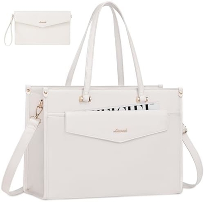 LOVEVOOK túi xách xách tay cho phụ nữ, 15,6 inch túi xách xách tay 2 trong 1 túi làm việc chuyên nghiệp túi xách kinh doanh với ly hợp