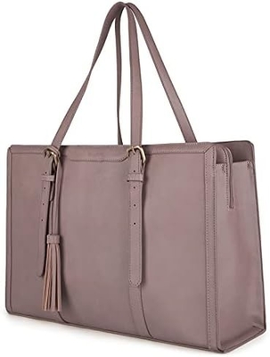 Đối với phụ nữ 15,6 inch túi xách làm việc PU da ví máy tính cho văn phòng kinh doanh với 3 lớp ngăn