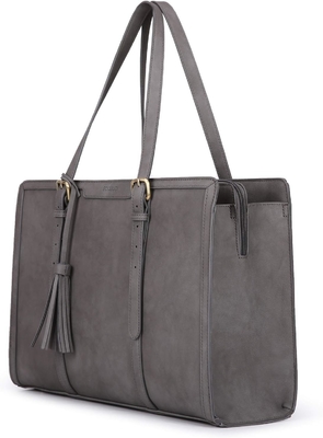 Đối với phụ nữ 15,6 inch túi xách làm việc PU da ví máy tính cho văn phòng kinh doanh với 3 lớp ngăn