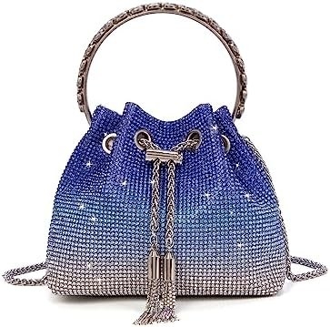 Bling Crystal Rhinestone Purse cho phụ nữ Sparkly Clutch Handbag Crossbody Bag cho bữa tiệc cưới tối