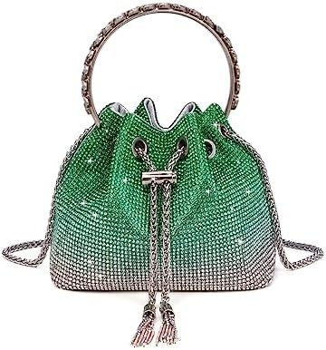 Bling Crystal Rhinestone Purse cho phụ nữ Sparkly Clutch Handbag Crossbody Bag cho bữa tiệc cưới tối