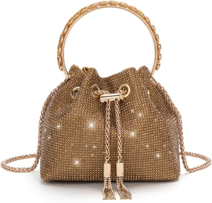 Bling Crystal Rhinestone Purse cho phụ nữ Sparkly Clutch Handbag Crossbody Bag cho bữa tiệc cưới tối