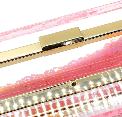 JeVenis Magic Transparent Sequins Clutch Purse Evening Handbag For Party Prom Bride (Bộ túi xách tối cho bữa tiệc)