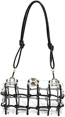 Túi Acrylic rõ ràng Rhinestone Acrylic Clutch Crystal túi xách tối cho phụ nữ Glitter túi xách cho bữa tiệc cocktail đám cưới
