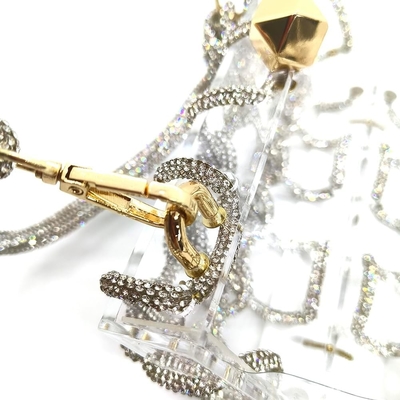 Túi Acrylic rõ ràng Rhinestone Acrylic Clutch Crystal túi xách tối cho phụ nữ Glitter túi xách cho bữa tiệc cocktail đám cưới