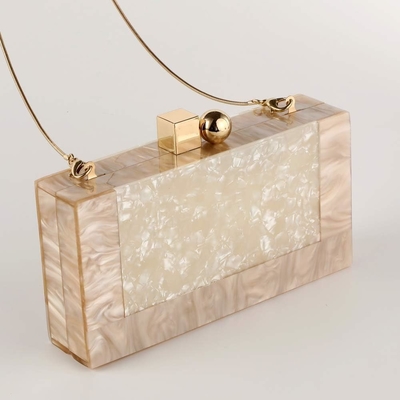 Phụ nữ Acrylic Evening Clutch bag Glitter Marble Purse Handbag cho đám cưới Cocktail Party Prom