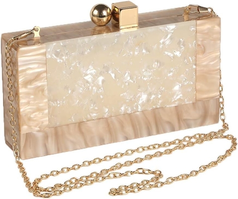 Phụ nữ Acrylic Evening Clutch bag Glitter Marble Purse Handbag cho đám cưới Cocktail Party Prom
