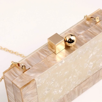 Phụ nữ Acrylic Evening Clutch bag Glitter Marble Purse Handbag cho đám cưới Cocktail Party Prom