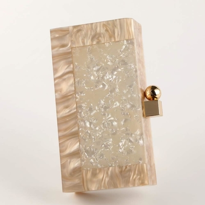 Phụ nữ Acrylic Evening Clutch bag Glitter Marble Purse Handbag cho đám cưới Cocktail Party Prom