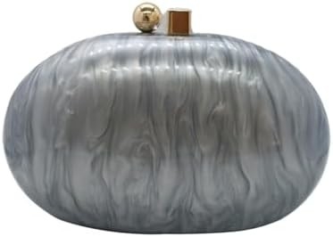 Acrylic Evening Clutch Bag cho phụ nữ Shell Shape Shoulder Crossbody Bag Glitter Marble Purse Handbag