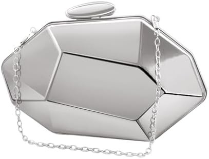 Đàn bà LATTICE MODEL METAL EVENING HANDBAG,GEOMETRIC EVENING CLUTCH BORSE cho các bữa tiệc,đám cưới,Proms