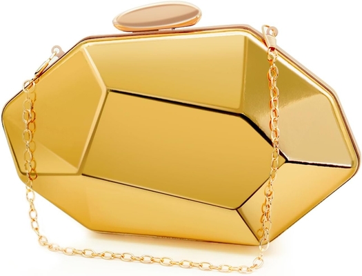 Đàn bà LATTICE MODEL METAL EVENING HANDBAG,GEOMETRIC EVENING CLUTCH BORSE cho các bữa tiệc,đám cưới,Proms