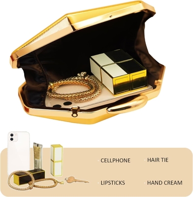 Đàn bà LATTICE MODEL METAL EVENING HANDBAG,GEOMETRIC EVENING CLUTCH BORSE cho các bữa tiệc,đám cưới,Proms