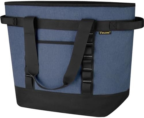 BALEINE LARGE 36-CAN COOLER BAGS CÁC, PEVA mềm COOLER TOTE BAG, túi tạp hóa CÁC với zippered trên