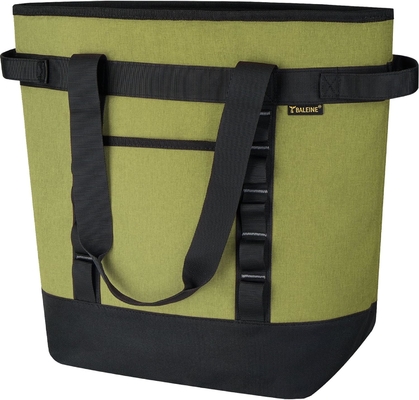 BALEINE LARGE 36-CAN COOLER BAGS CÁC, PEVA mềm COOLER TOTE BAG, túi tạp hóa CÁC với zippered trên