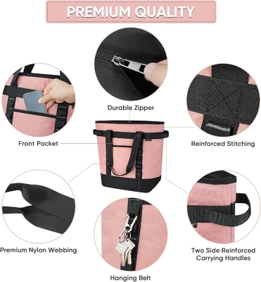 BALEINE LARGE 36-CAN COOLER BAGS CÁC, PEVA mềm COOLER TOTE BAG, túi tạp hóa CÁC với zippered trên