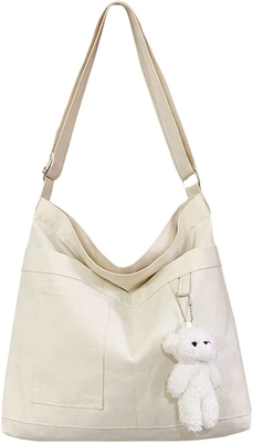 Thương hiệu: Kehpish túi xách bông vải bông kinh tế,Vụ túi vai Hobo nữ Crossbody túi tay với 3 túi bên ngoài