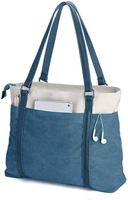 Đàn bà máy tính xách tay TOTE BAG cho công việc nhẹ cân SPLICE CANVAS 15.6 inch túi xách