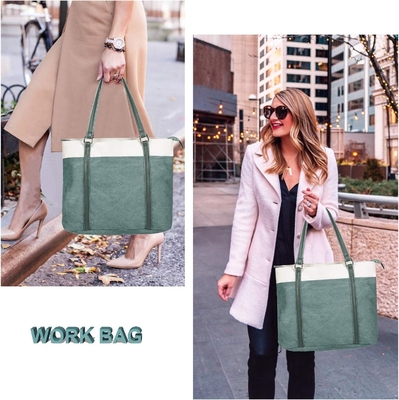 Đàn bà máy tính xách tay TOTE BAG cho công việc nhẹ cân SPLICE CANVAS 15.6 inch túi xách