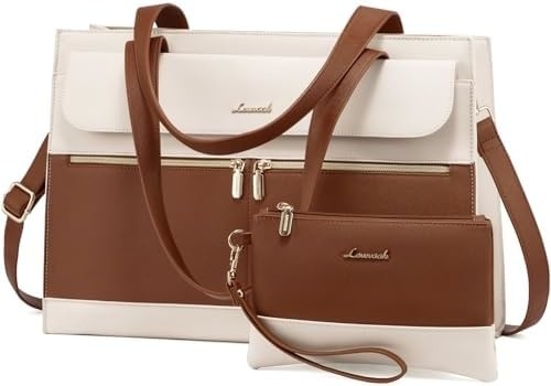 Lovevook laptop bag cho phụ nữ 15.6 inch laptop TOTE work bag chuyên nghiệp da máy tính briefcase chống nước kinh doanh