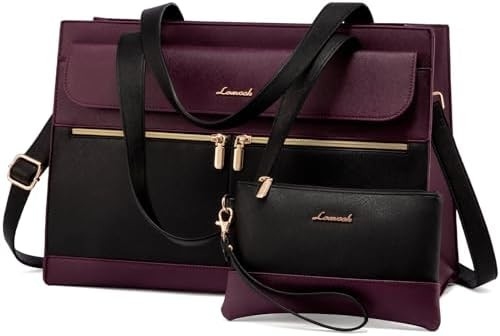 Lovevook laptop bag cho phụ nữ 15.6 inch laptop TOTE work bag chuyên nghiệp da máy tính briefcase chống nước kinh doanh