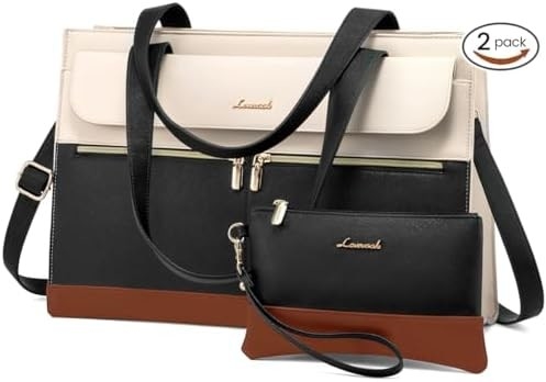Lovevook laptop bag cho phụ nữ 15.6 inch laptop TOTE work bag chuyên nghiệp da máy tính briefcase chống nước kinh doanh