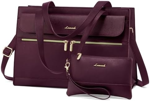 Lovevook laptop bag cho phụ nữ 15.6 inch laptop TOTE work bag chuyên nghiệp da máy tính briefcase chống nước kinh doanh