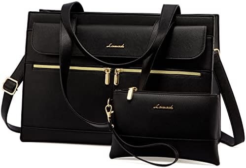 Lovevook laptop bag cho phụ nữ 15.6 inch laptop TOTE work bag chuyên nghiệp da máy tính briefcase chống nước kinh doanh