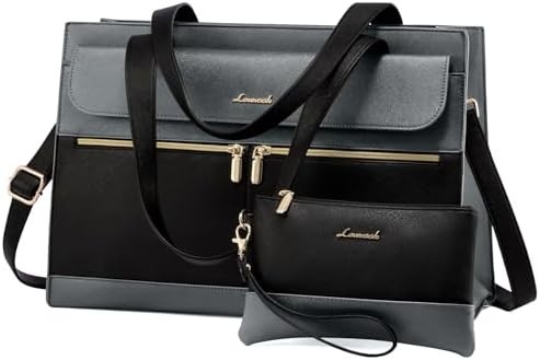 Lovevook laptop bag cho phụ nữ 15.6 inch laptop TOTE work bag chuyên nghiệp da máy tính briefcase chống nước kinh doanh