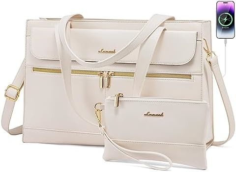 Lovevook laptop bag cho phụ nữ 15.6 inch laptop TOTE work bag chuyên nghiệp da máy tính briefcase chống nước kinh doanh
