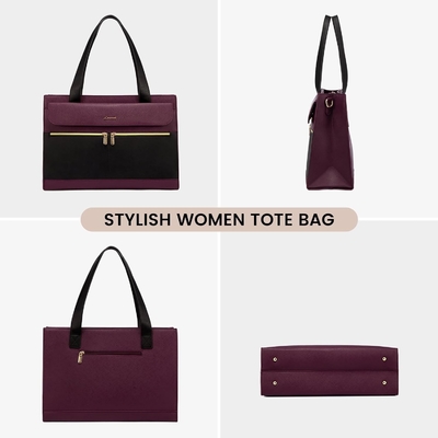 Lovevook laptop bag cho phụ nữ 15.6 inch laptop TOTE work bag chuyên nghiệp da máy tính briefcase chống nước kinh doanh