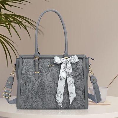 MOSISO laptop bag cho phụ nữ, 17-17.3 inch PU da TOTE BAG tương thích với Macbook, HP, Dell, ASUS Notebook