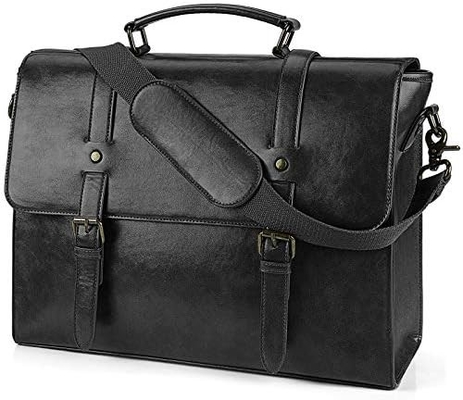 Đàn ông BÁC CỦA CÁC CỦA CÁC VINTAGE 15,6 inch da chống nước máy tính xách tay BRIEFCASE LARGE SACHEL BÁC CỦA CÁC CỦA CÁC CỦA CÁC RETRO