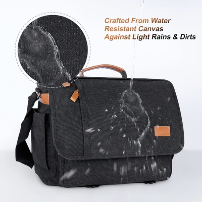 ESTARER MEN MESSENGER BAG 15,6 inch, canvas chống nước BAG máy tính BAG làm việc, laptop BAG BRAEFCASE BACCHEL