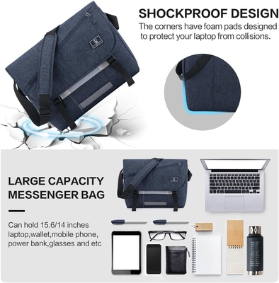 OIWAS Messenger Bag dành cho nam giới, 15,6 Inch Laptop Crossbody Bags Phụ nữ Casual Sachet Shoulder Bag Văn phòng du lịch đại học