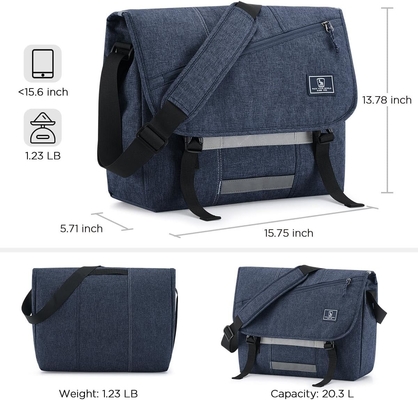 OIWAS Messenger Bag dành cho nam giới, 15,6 Inch Laptop Crossbody Bags Phụ nữ Casual Sachet Shoulder Bag Văn phòng du lịch đại học