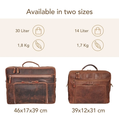 Túi máy tính xách tay San Francisco 17 inch 1 túi xách da làm bằng tay cho sổ tay 1 vali cho văn phòng
