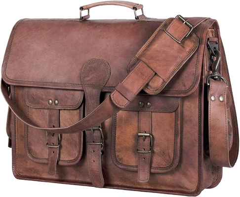 18 inch BRIEFCASE da laptop Messenger BAG máy tính tốt nhất SATCHEL túi xách thủ công cho nam và nữ