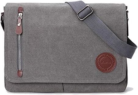 VINTAGE CANVAS SATCHEL MESSENGER BAG FOR MEN WOMEN,TRVEL SHOULDER BAG 13,5&quot; LAPTOP BAGS BOOKBAG Vị trí: