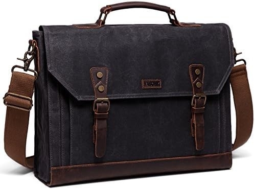 Túi nhắn tin cho đàn ông,Vintage Canvas Da Canvas Laptop túi xách túi vai Business Case
