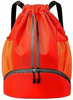 HOEDIA SPORTS DRAWSTRING BACKPACK - STRING SWIM GYM BAG Với khoang giày và túi chống ướt cho phụ nữ&amp;nam
