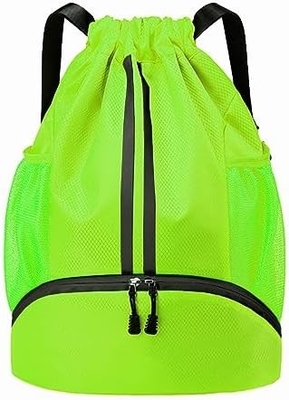 HOEDIA SPORTS DRAWSTRING BACKPACK - STRING SWIM GYM BAG Với khoang giày và túi chống ướt cho phụ nữ&amp;nam