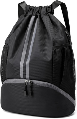 HOEDIA SPORTS DRAWSTRING BACKPACK - STRING SWIM GYM BAG Với khoang giày và túi chống ướt cho phụ nữ&amp;nam