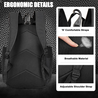 Basketball Backpack Sport Bag lớn, Gym Bag với khoang bóng và khoang giày để lưu trữ giày thể thao nước