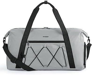 BAGSMART Gym Bag với khoang giày và túi ướt, túi du lịch thể thao nhẹ, C TO STORE SPORTS SHOES WATER