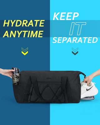 BAGSMART Gym Bag với khoang giày và túi ướt, túi du lịch thể thao nhẹ, C TO STORE SPORTS SHOES WATER