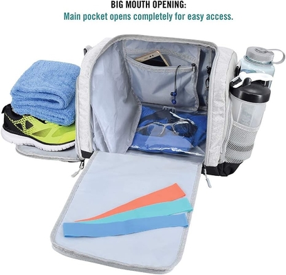 The durable crowdsource designed duffel bag with 10 optimal compartments including water resistant passport shoes. túi xách được thiết kế bền bỉ với 10 khoang tối ưu bao gồm giày hộ chiếu chống nước