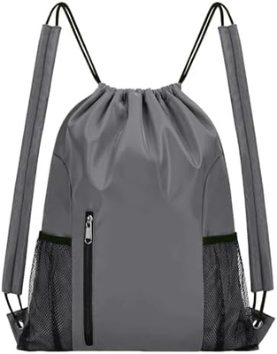 BEEGREEN DRAWSTRING-BACKPACK-GYM-BAG, LARGE SPORTS BAG, STRING BACKPACK CINCH BAG cho nam giới và phụ nữ Đỏ